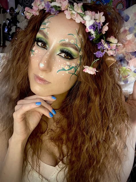 flower fairy makeup|dramatic fairy makeup for women.